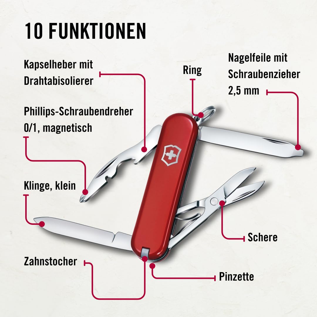 THE RAMBLER 22L/44L ブラック Victorinox Taschenmesser Rambler Klein (10 Funktionen